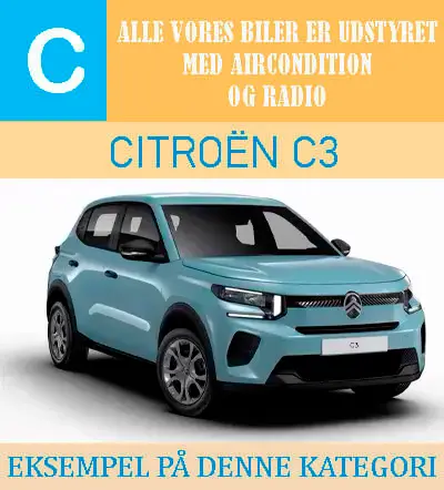 Lille familiebil Malaga – Gruppe C Citroën C3