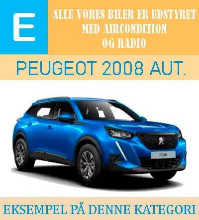 Automatgear mellemstor bil Malaga – Gruppe E Peugeot 2008