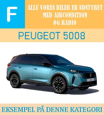 7-personers bil Malaga lufthavn – Gruppe F Peugeot 5008